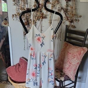 Monteau Pink Sundress Sleeveless Spaghetti Strap Midi